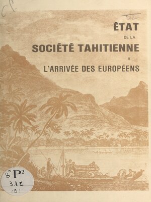 cover image of État de la société tahitienne à l'arrivée des Européens